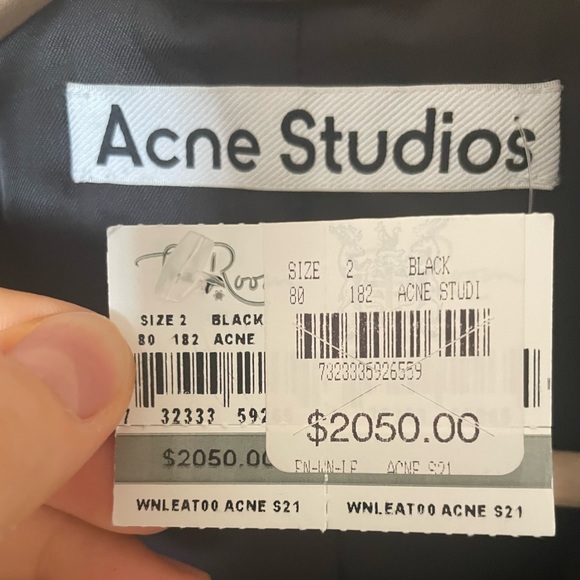 NWT Acne Studios Leather Jacket - Picture 3 of 3